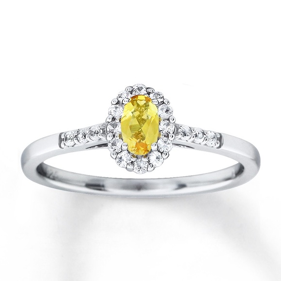 Sterling silver ring sapphire stone size 5 - Picture 1 of 8